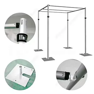 Adjustable Wedding Tube and Drapery Column Backdrop Stand
