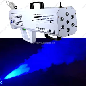 Factory Price 1500W Portable RGB LED Smoke Jet Fog Gun Machine Handheld Stage FX for Wedding Event Night Club Disco DJ Parties