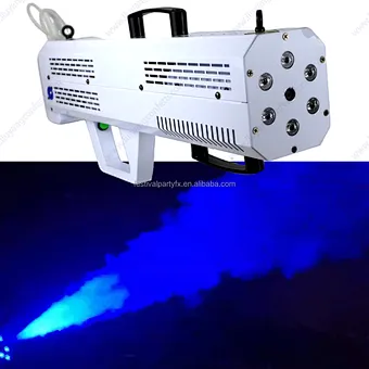Factory Price 1500W Portable RGB LED Smoke Jet Fog Gun Machine Handheld Stage FX for Wedding Event Night Club Disco DJ Parties