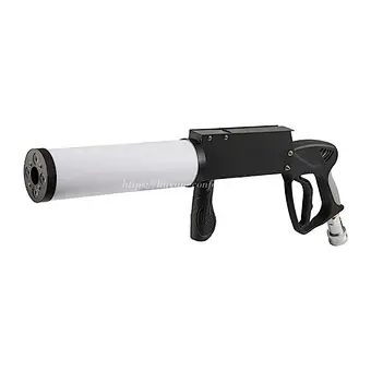 RGB LED Smoke Fog Gun Metal Novelties for Stage Party Wedding Concert DJ Bar Disco Event CO2 Jet RGB LED Jet Machine