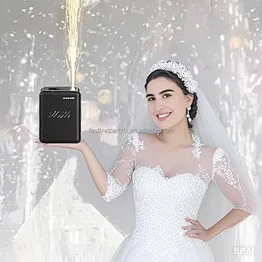 2025 New 350W Mini Spark Machine Indoor/Outdoor Stage Lighting Equipment for Wedding Parties Clubs DJ Shows Cold Fireworks