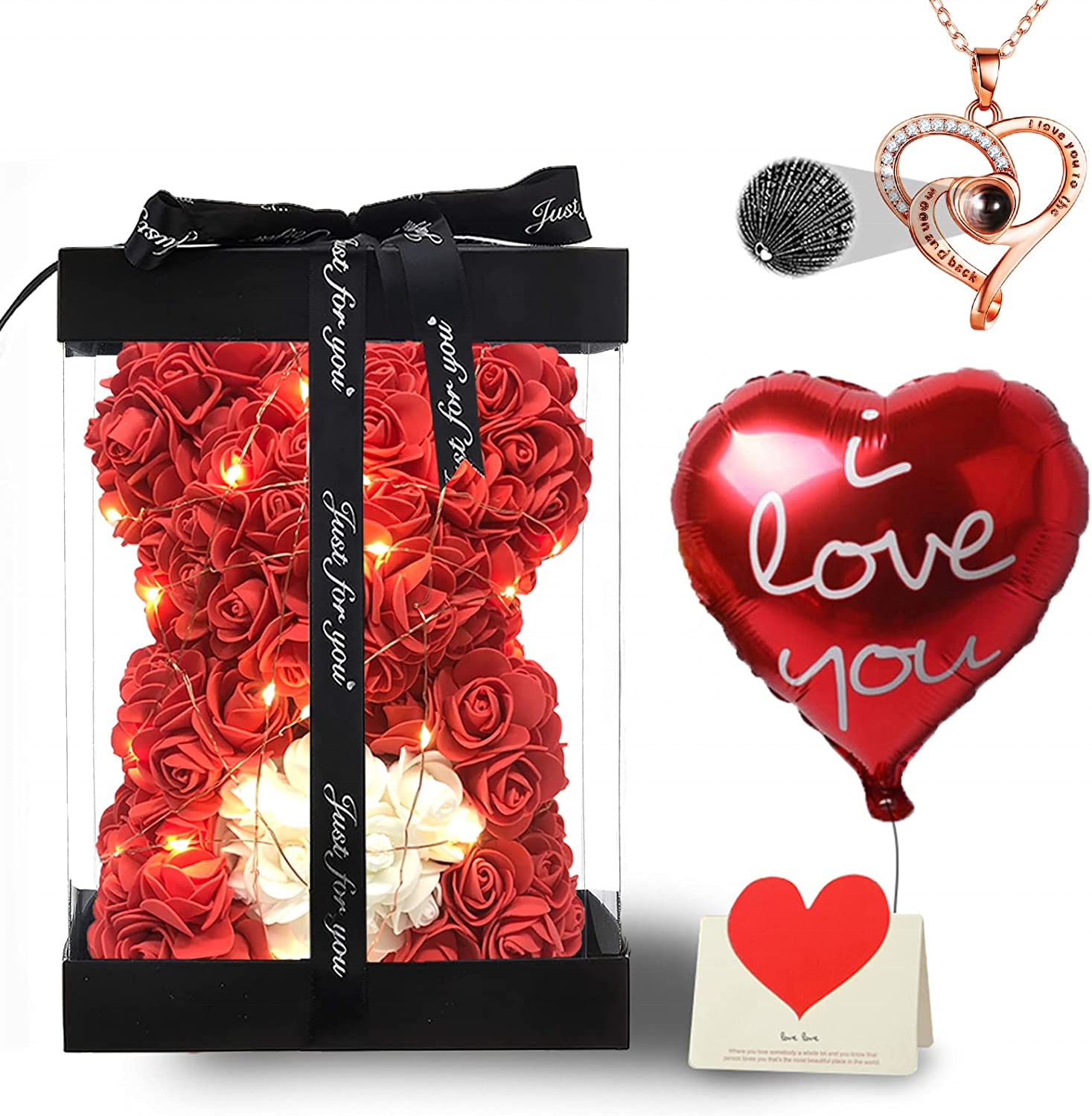 Premium Wholesale Foam/PE Rose Bear for Mother's Day and Christmas Gifts Popular Valentines Day Present