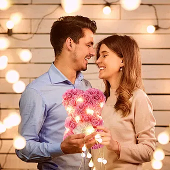 Teddy Rose Bear Box 2023 Valentine's Day Gift Idea for Girlfriend Mother-Preserved Kids' San Decoration Graduation Father's Day