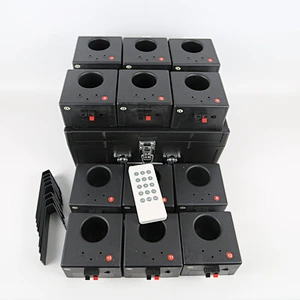 Professional 12-Cue Wireless Fireworks Firing System New Remote Control Cold Pyro for Wedding Decoration Made of Durable Metal