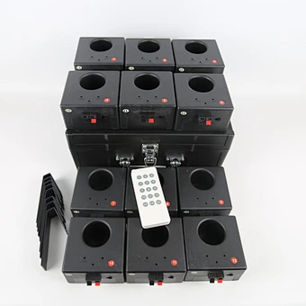 Professional 12-Cue Wireless Fireworks Firing System New Remote Control Cold Pyro for Wedding Decoration Made of Durable Metal