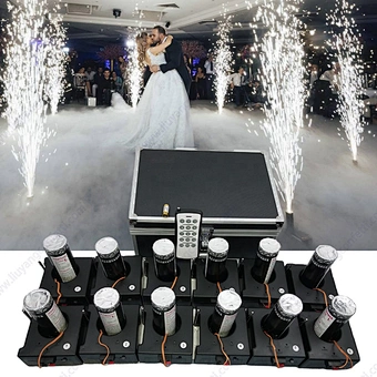 12 Channel Battery Rapid Fire All Wireless Remote Control Cold Fountain Indoor Pyrotechnic Pyro Machine Fireworks Firing System