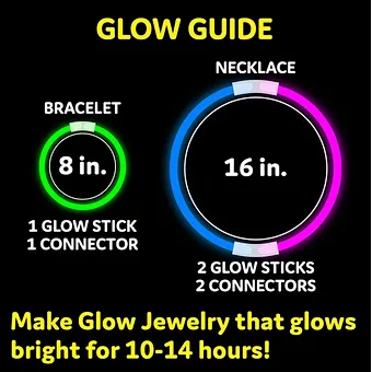 Party Supplies Led Fishing Glow in the Dark Sticks 100 Pack Glow Sticks Bulk Party Bracelets Necklace Light Stick
