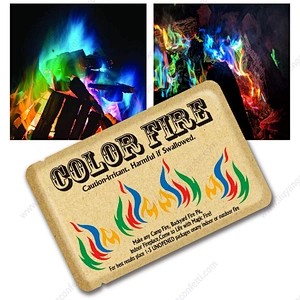 Colorful Flame Magician Pyrotechnic Trick Glowing Prop Bonfire Fireplace Patio Toy Party Supplies Color Art Mystical Magic Fire