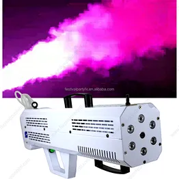 Factory Price 1500W Portable RGB LED Smoke Jet Fog Gun Machine Handheld Stage FX for Wedding Event Night Club Disco DJ Parties