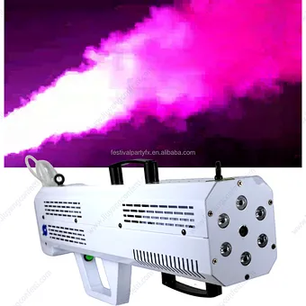 Factory Price 1500W Portable RGB LED Smoke Jet Fog Gun Machine Handheld Stage FX for Wedding Event Night Club Disco DJ Parties
