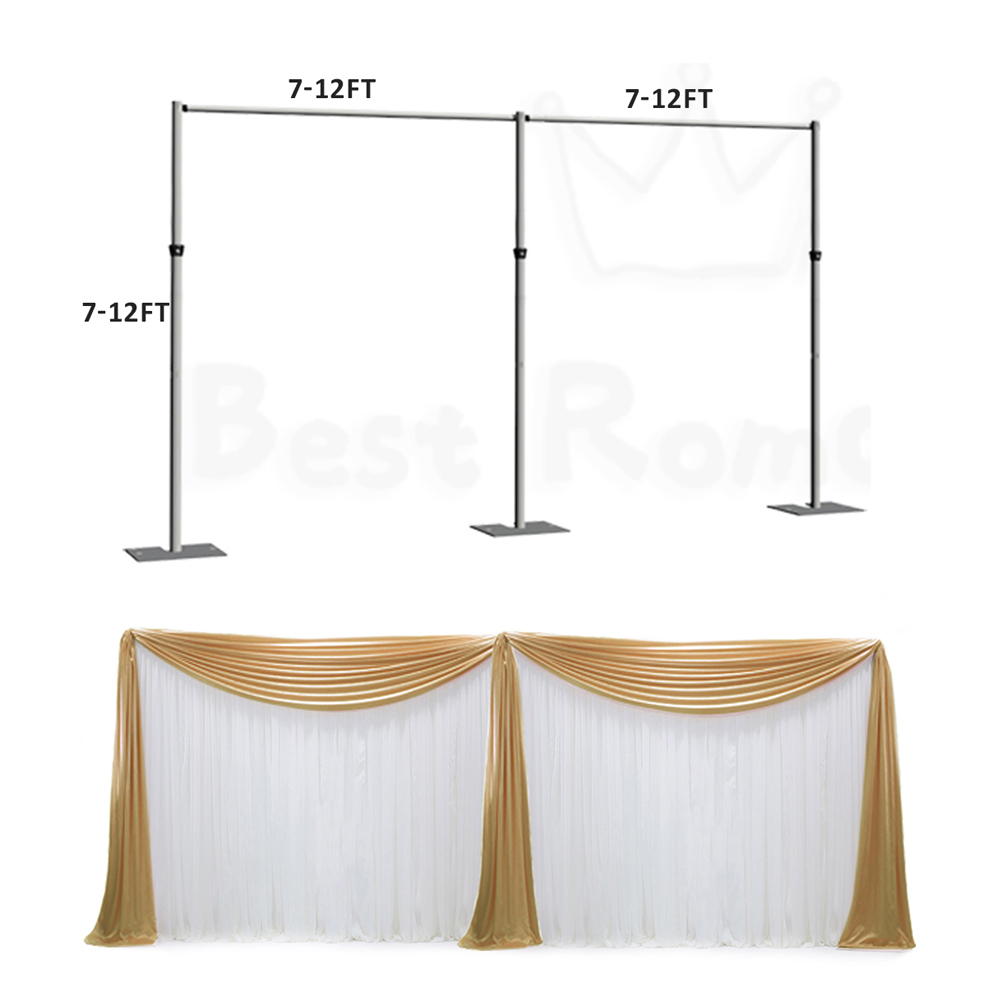 Adjustable Wedding Tube and Drapery Column Backdrop Stand