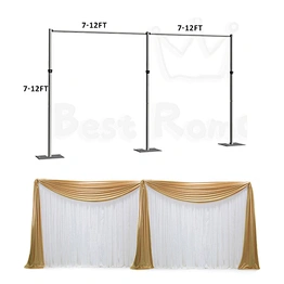 Adjustable Wedding Tube and Drapery Column Backdrop Stand