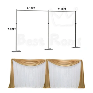 Adjustable Wedding Tube and Drapery Column Backdrop Stand