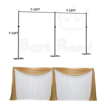 Adjustable Wedding Tube and Drapery Column Backdrop Stand