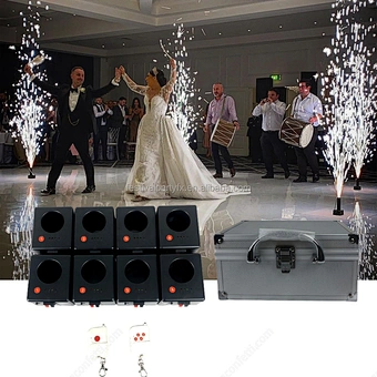 Wedding Marriage Bride Couple Entry First Dance D08 Remote Control Cold Fountain Base Firework Machine Pyrotechnic Firing System