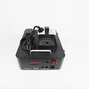1500W High Capacity Vertical Fog Machine Wireless Remote Control DMX Fog Machine for Stage Party 24pcs RGB LEDs