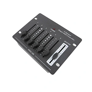 Mini 6-Channel DMX512 Controller for LED Par & DJ Lights Simple  Console with DC9V Adapter  for Party Supplies