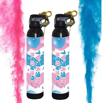 Baby Shower  Boy Girl Gender Reveal Cornmeal Spray Holi Powder Blaster Confetti Cannon Powder Smoke Color Spray Gun Fireworks