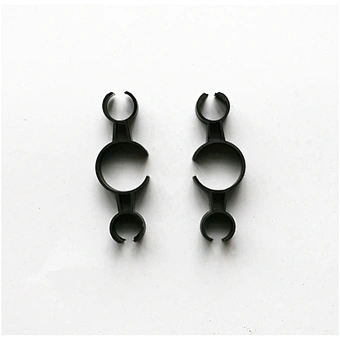 Wholesale Black Double Ice Fountain Candle Holder Clip for champagne Bottle Birthday Sparkler Fireworks China Supplier