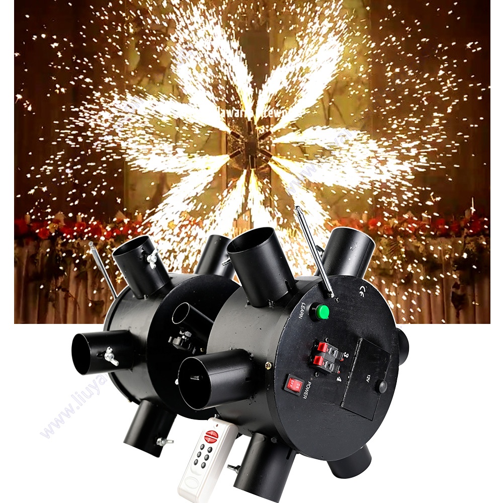 Stage Ice Fountain Remote Indoor Pyrotechnic Wedding Sparkler Ignition Party Equipment Cold Fire Pyro Firework Firing System