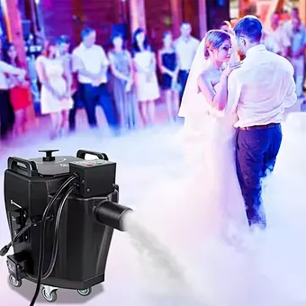 6000w Dry Ice Low Lying Fog Machine Wedding Stage Party Dance Portable Dry Ice  Machine Manufacturers Heavy Fogging