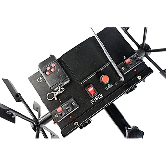 12 Channel Windmill Rotate Double Wheel Cold Fireworks Machine Wireless Remote Control Battery Cold Fireworks Firing System
