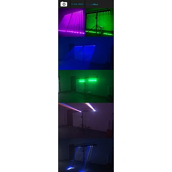 Hot 8 Eye Full Color Rotating Activated DJ Party Lights LED Music Aluminum Laser Beam Stage Light for Disco Dancing Birthday