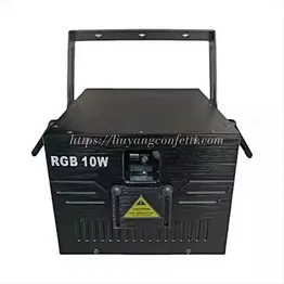 10W ILDA 3D RGB Laser Projector Modern Metal Snow Focus Decorations for Bride Groom Wedding & Grand Event Party for Ceremony