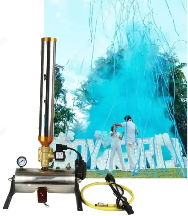 Baby Shower Holi Powder Fireworks Electronic Remote Control Gender Reveal Smoke Party Prop Colorful Confetti Cannon Machine