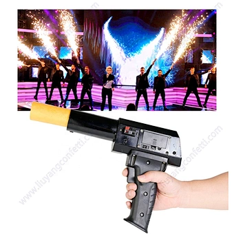 Indoor Pyrotechnic Stage Fountain Fireworks Fire Gun Igniter Firing Machine Hand Held Shooter Cold Pyro for Wedding Party