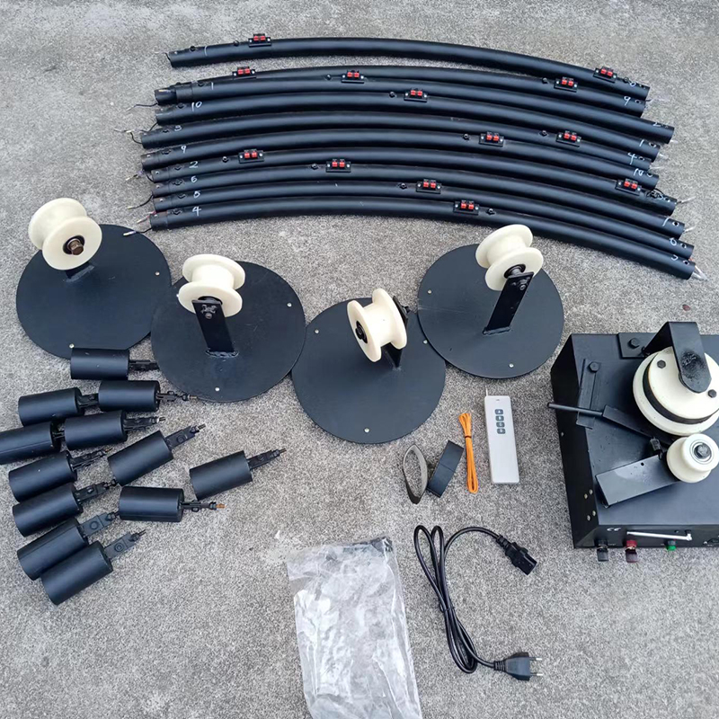 Circle 360 Degree Rotate Stage Machines Special Effect Pyro  Cold Fountain Fireworks Firing System for Wedding