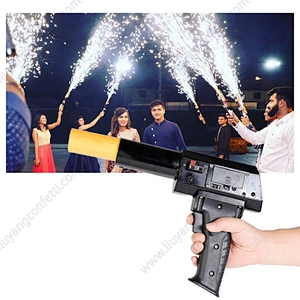 Indoor Pyrotechnic Stage Fountain Fireworks Fire Gun Igniter Firing Machine Hand Held Shooter Cold Pyro for Wedding Party