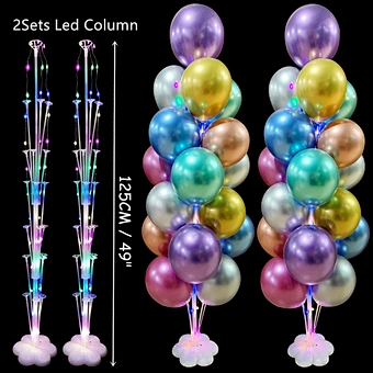 Balloon Rack Balloon Bracket Column Eid Balloon Stand Children's Birthday Party Baby Shower Wedding Decorations