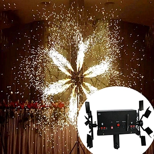 12 Channel Windmill Rotate Double Wheel Cold Fireworks Machine Wireless Remote Control Cold Fireworks Firing System
