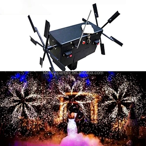 DMX Control Stage Pyrotechnic Cold Pyro Fountain Double Electric Windmill Fireworks Firing System