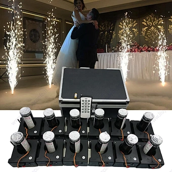 12 Channel Battery Rapid Fire All Wireless Remote Control Cold Fountain Indoor Pyrotechnic Pyro Machine Fireworks Firing System
