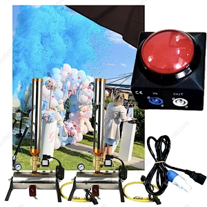 Remote Control Electronic Party Popper & Spray for Baby Shower Boy-Girl Gender Reveal Wedding Graduation-Outdoor Firework Effect