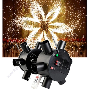 Best Firework Cold Pyro Machine Magic Electric Windmill Firing System with Cold Firecrackers 3m35s Fountain for Wedding Stage Pa