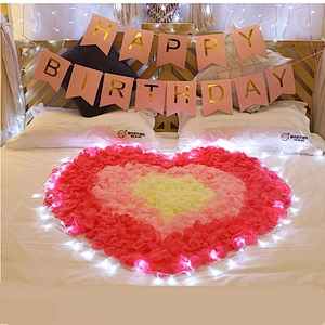 1000pcs Colorful Artificial Rose Petals Wedding Petalas Birthday Silk Flower Petal Accessories Wedding Romantic Rose Decor