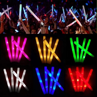 Glow Sticks Custom 16 Inch Colorful 3 Mode Party Led-foam-stick Concert Favor Lighting Light up Led Foam Stick
