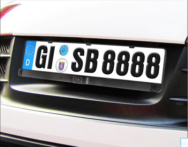 eu number plate with sensors 