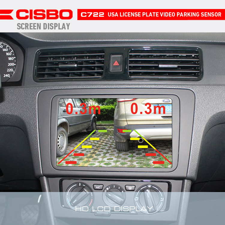 american license plate video parking sensor