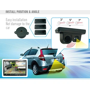 2 in 1  Intergrated Car Video Parking Sensor System