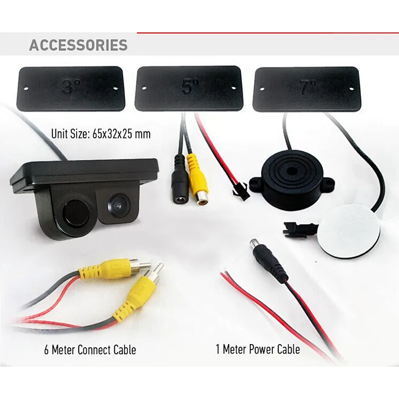 2 in 1  Intergrated Car Video Parking Sensor System