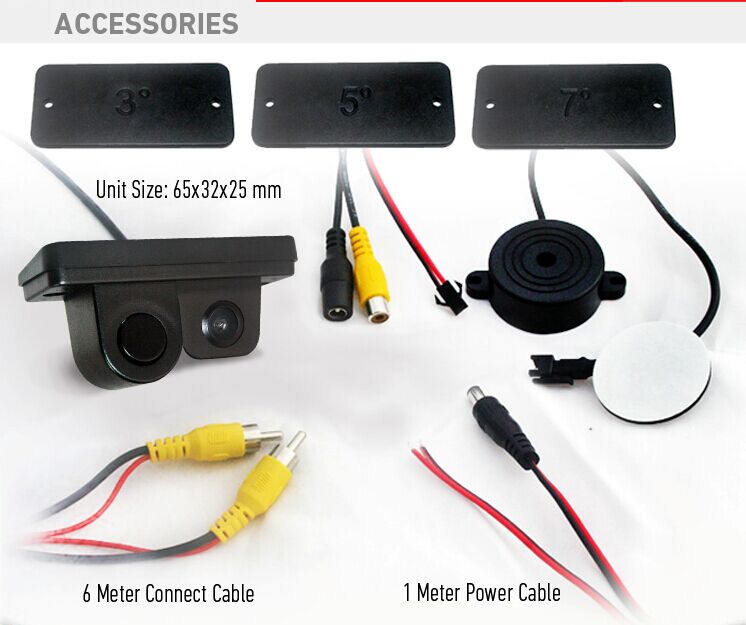 2 IN 1 Video parking sensor