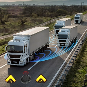 Blind Spot detection system for commercial vehicle