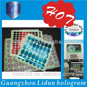 Aliababa new arrival laser printer waterproof labels transparent hologram Adhesive Sticker