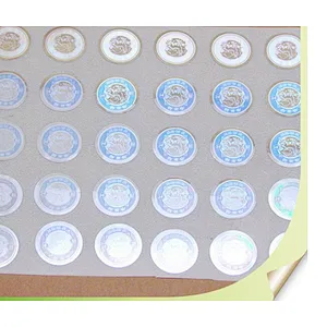 3d laser sticker Hologram tamper evident sticker 3D Plain Paper