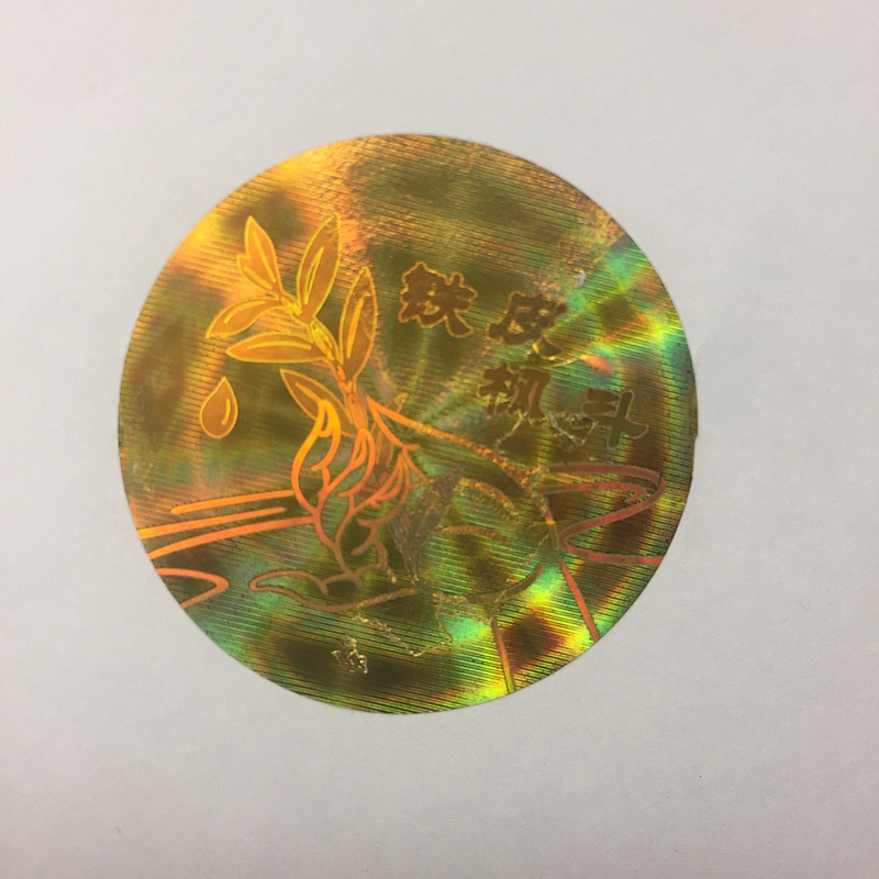 Anti-fake PET laser hologram labels