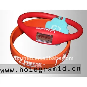 Silkscreen printing, Embossed, Debossed, Embossed with printing, Debossed Ion Silicone Bracelet/Wristbands/watch